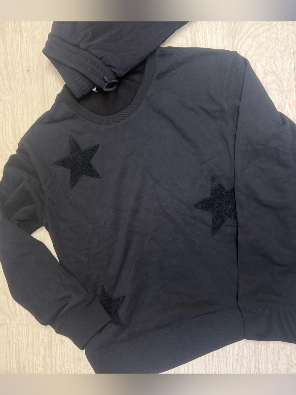 Cloth & Bloom Long Sleeve Fleece Crew & Jogger Pant Set - S